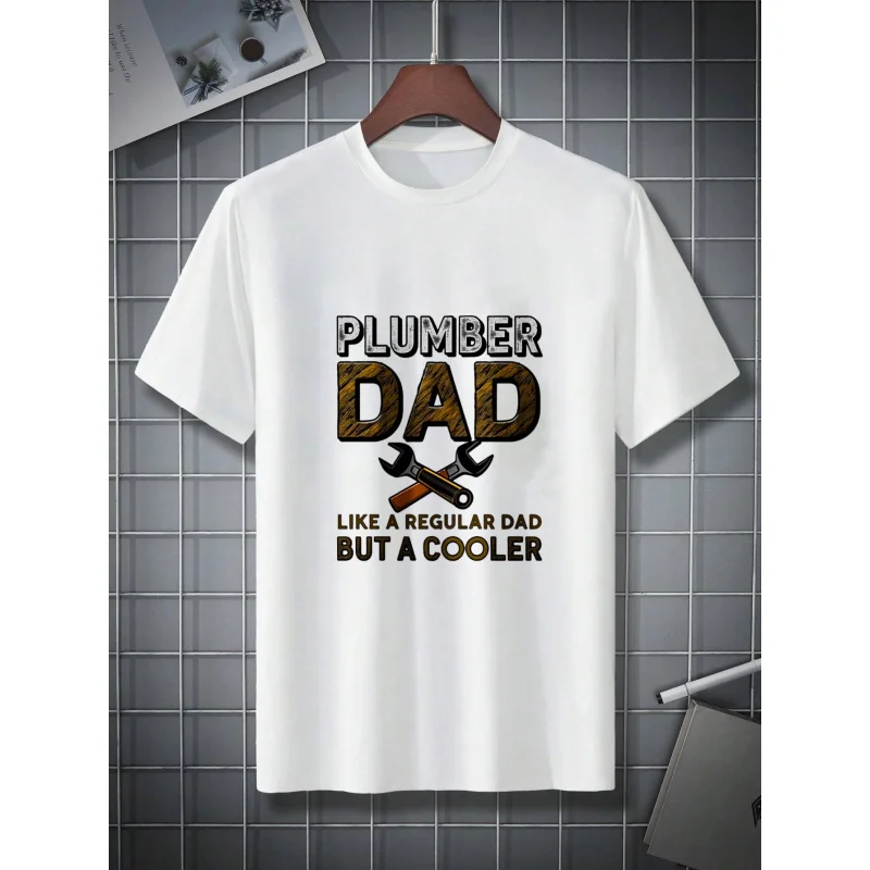 تي شيرت رجالي أسود سباك أبي مطبوع نمط ونص قطن عالي الجودة 180 جرام #3