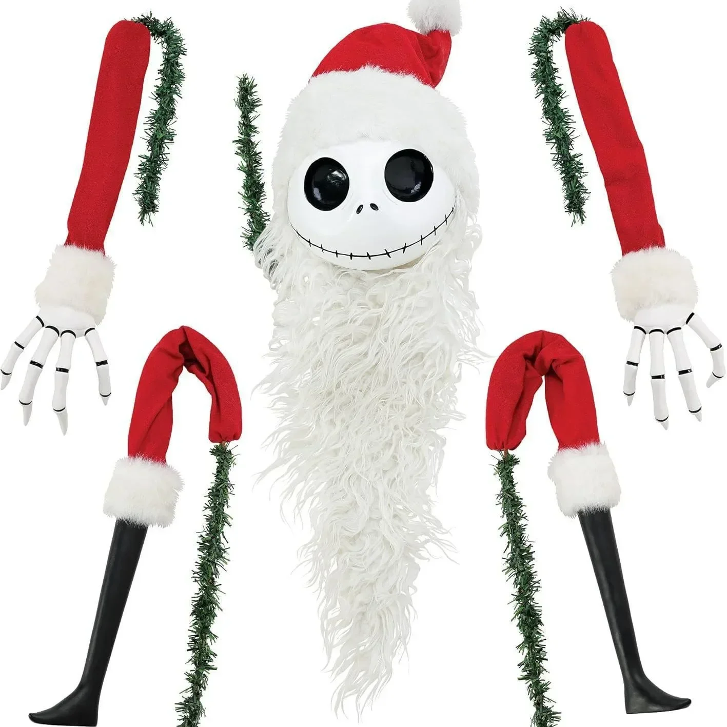 Kawaii ponto decoração de natal grinch o pesadelo antes da árvore de natal pingente crânio jack casa feriado bonito ornamento presente brinquedos