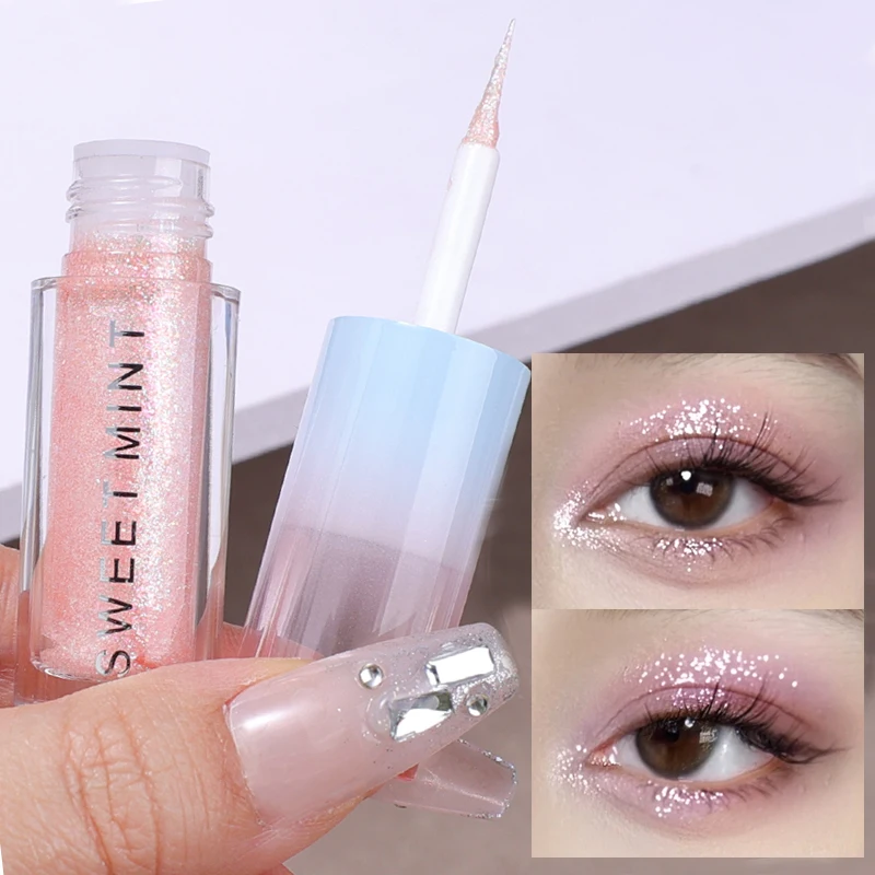 Waterproof Shining Liquid Eyeshadow Brightening sdraiato Silkworm Make Up Pearlescent paillettes Glitter Matte Nude Eyes Makeup Pigment