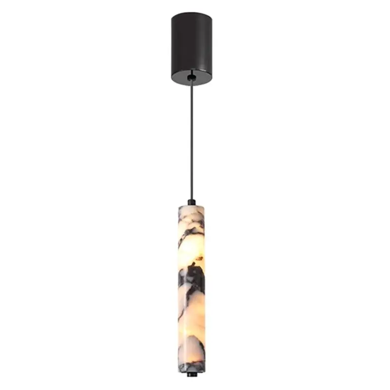 

M11K-Hanging Lights High-End Bedside LED Chandelier Natural Stone Pendant Lamp Living Room Decoration Home Design