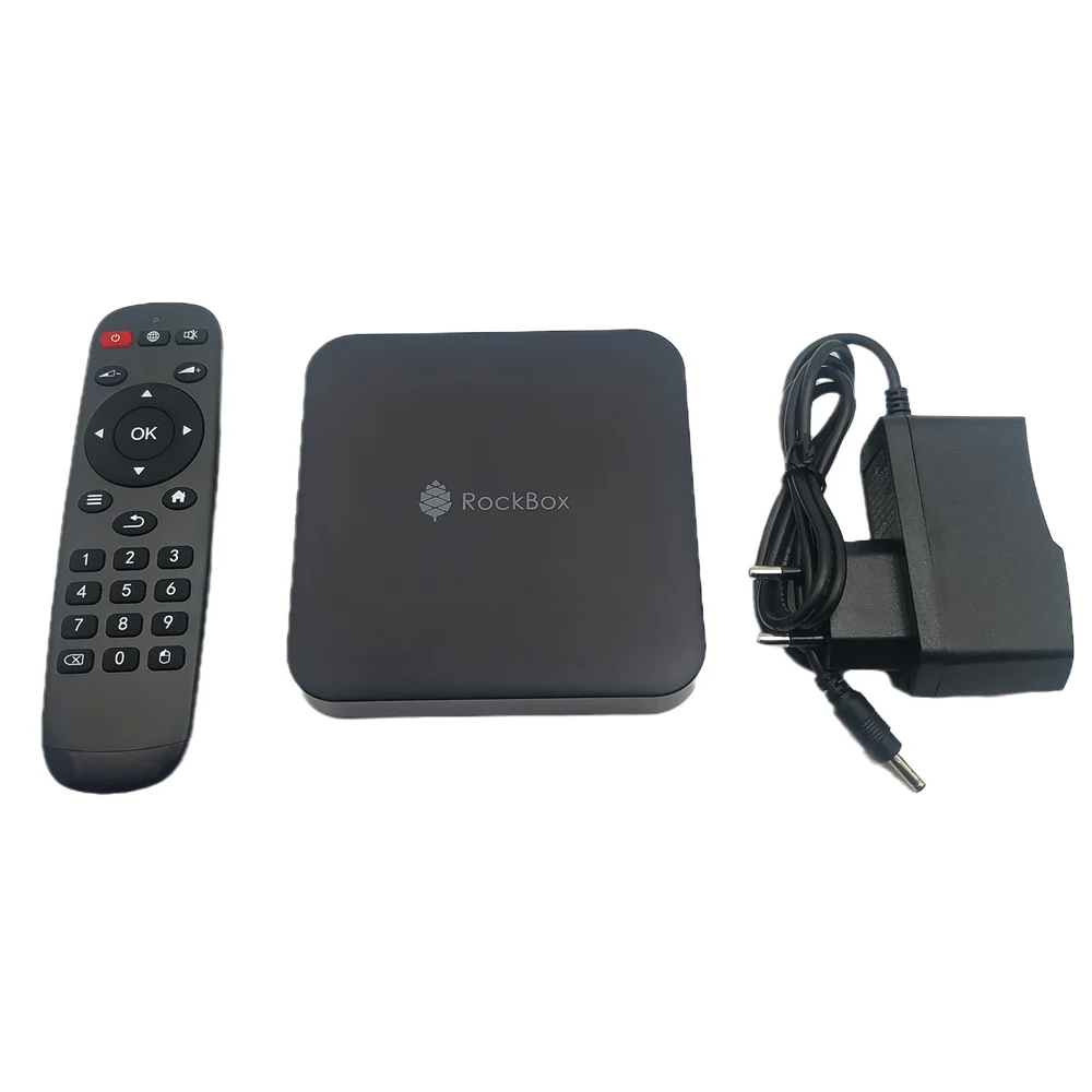 Pine64 RockBox TV Box Similar ROCK64  WIFI Intelligent Remote Control 4K HDR Android Media Player