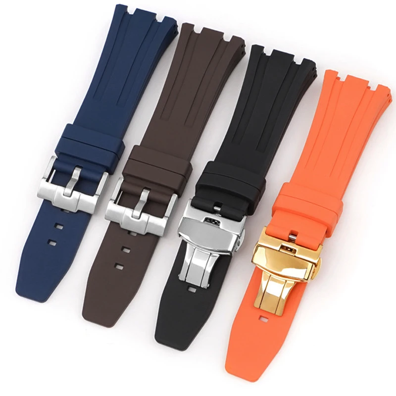 Wristband for AP Silicone Watchband Sports Replacement Watch Strap Soft Waterproof Belt 27mm Men Women Bracelet Accessories