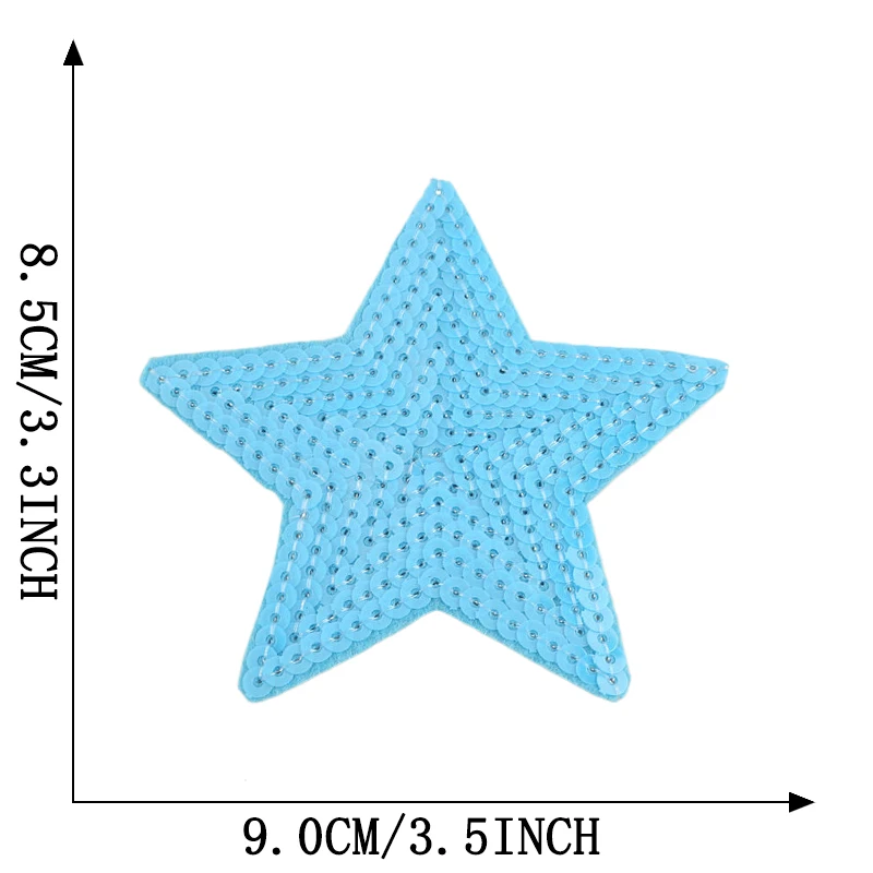 Eisen auf Patches für Kleidung Stern Herz Pailletten Thermo jacke DIY gestickt nähen Aufkleber Rucksack niedlichen Parche Kinder Ropa Glitter – Detail 15