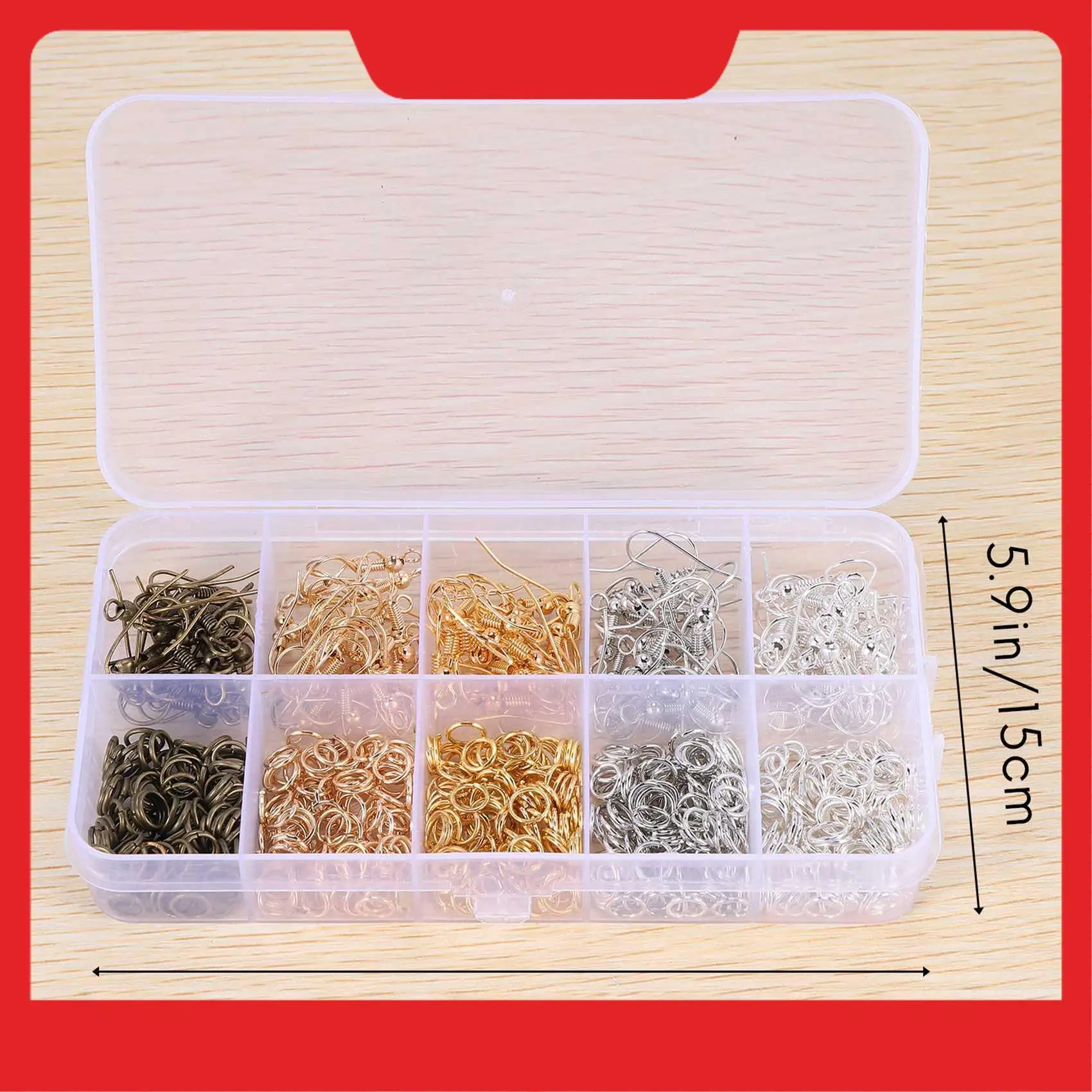 

A32HOT-1128 Pieces Earring Making Supplies Kit With Earring Hooks, Jump Rings, Pliers, Tweezers, Jump Ring Opener For Earrings M