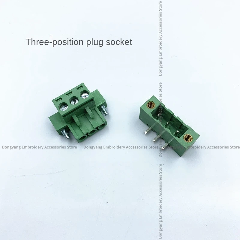 1PCS Three-Phase Stepper Board Driver Board Plug-In Socket Server Three-Position Plug Socket for Computer Embroidery Machine