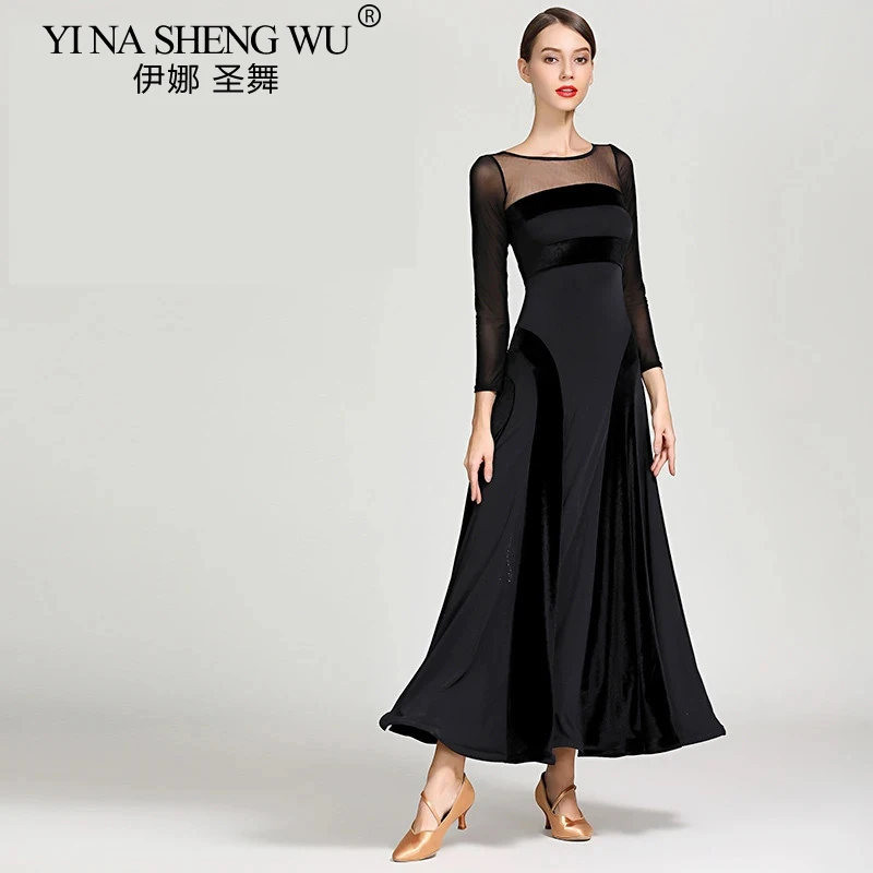Red Standard Ballroom Dress for Women with Fringe Waltz Dance Wear Modern Ballroom Dance Costume Flamenco Style S-XXL