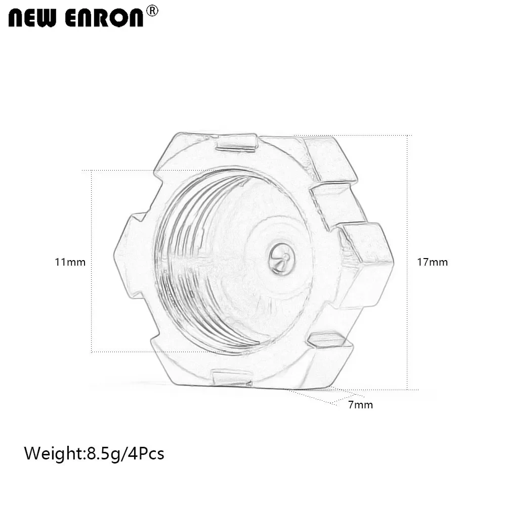 NEW ENRON Aluminum 17mm Friction Dirt Shield Wheel Nuts AR310449 AR330360 for RC Cars ARRMA 6S 1/7 LIMITLESS 1/8 NOTORIOUS