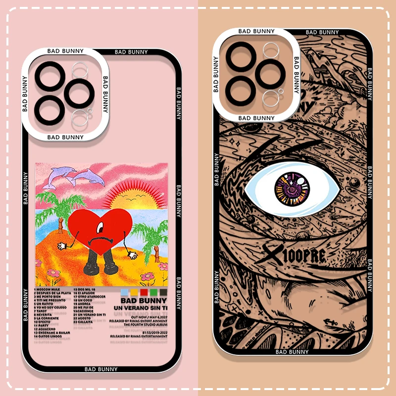 Yo Perreo Sola Bad Bunny Maluma funda de teléfono para OPPO Reno 11F 10 12PRO A79 5G A78 A74 Realme C67 55 Find X3 Lite funda transparente suave
