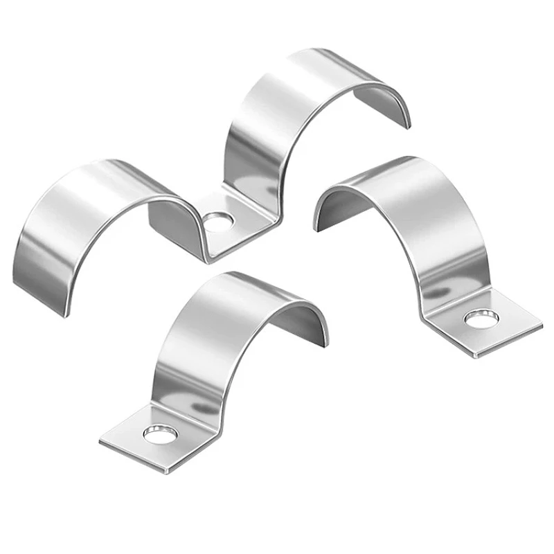 M5 ~ M200 304 Stainless Steel Sinlge P Type M-Type Double Side Thickened Riding Card Throat Hoop Ohm Tube Card Fixed Mounting