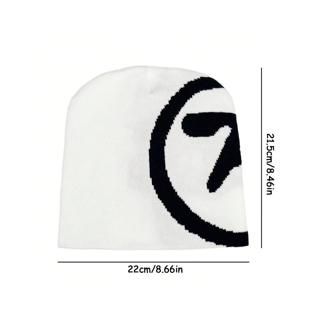 1pc Gothic Women's Hat Beanie Knit Star Streetwear Winter Fashion Wool Pullover Graphic Aesthetic Unisex Accessories