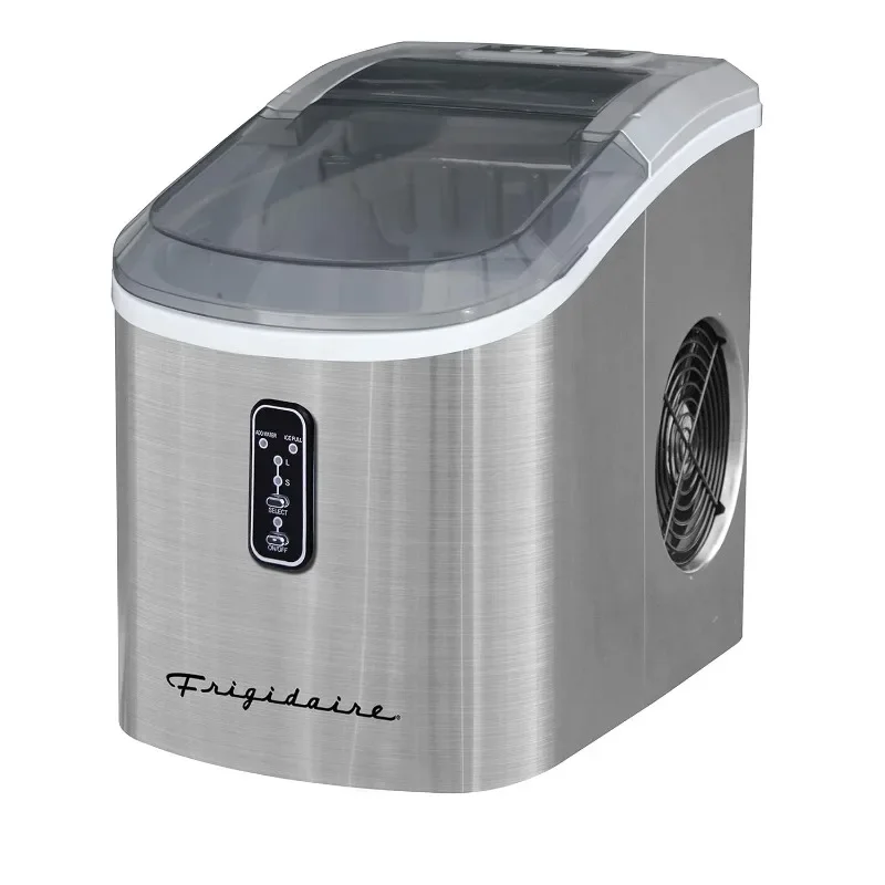 Counter Top Maker with Over-Sized Ice Bucket, Stainless Steel, Self Cleaning Function