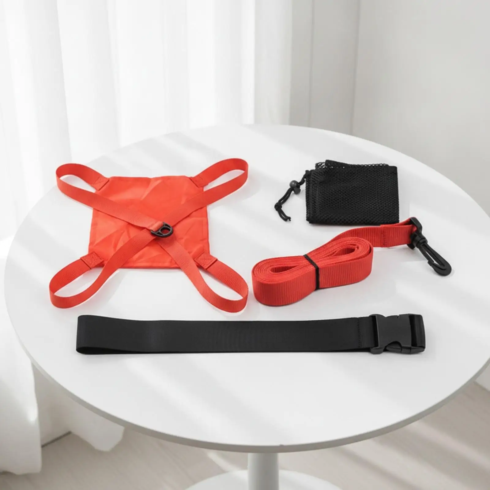 Swimming Training Device with Resistance Parachute for Pool Workout Strength Building Swim Belt