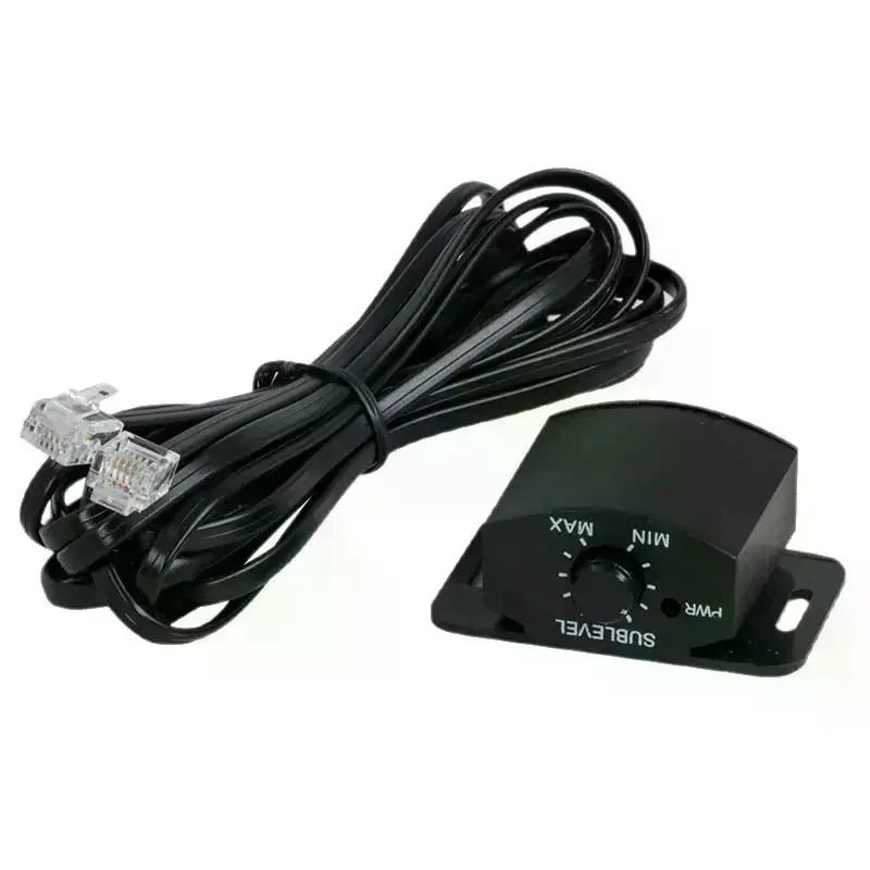 1Pcs Car Audio Amplifier Volume Remote Controller Speakers Adjustment Knob Set With Long Cable Switch Converter
