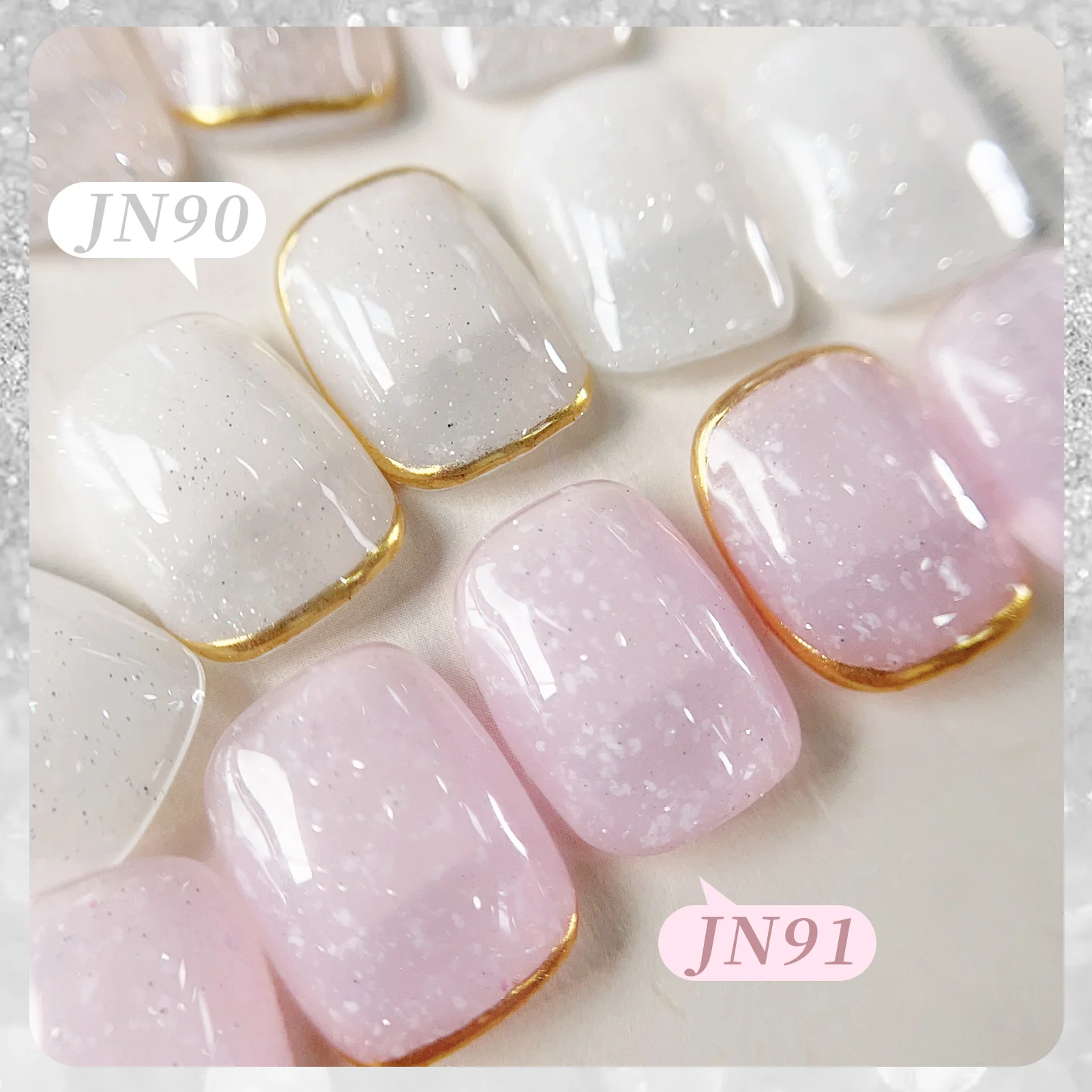 BORN PRETTY 10ml Snow Glitter Jelly Gel Polish Christmas Vernis Semi Permanent Nail Art Soak Off UV Gel Manicure Nail Supplies