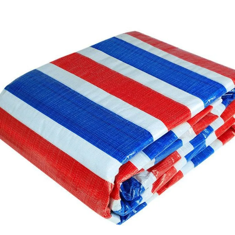 

Thickened three-color strip waterproof sunscreen plastic outdoor rain household covering tarpaulin