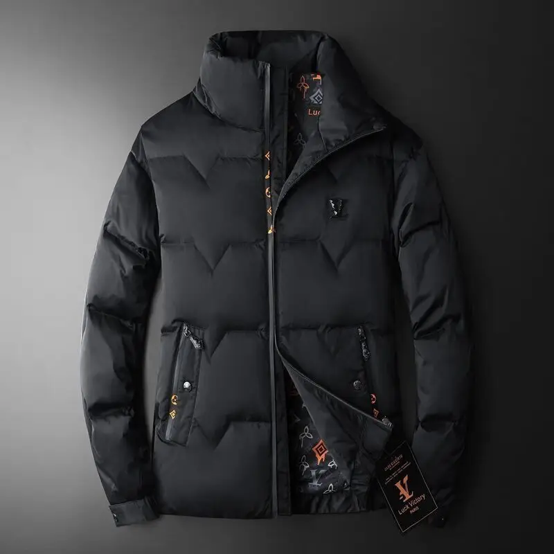 Trendy brand high-quality men's clothing winter new fashion stand-up collar cotton clothing to keep warm and casual