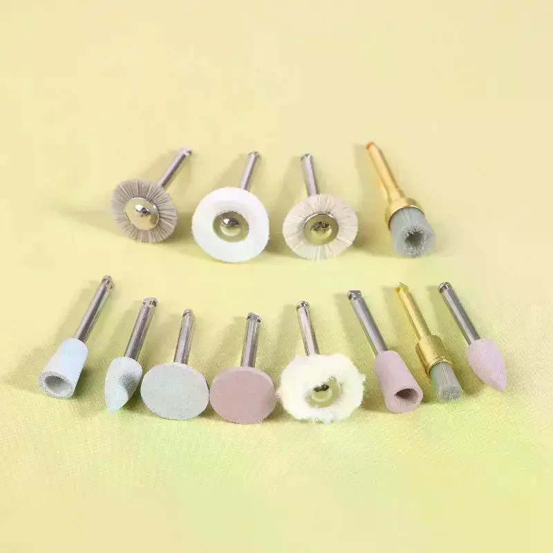 

[7015]12 PCS Upgraded Silicone And Brush Grinding Head Mixed Polishing Set - Achieve High-gloss Polishing With Polishing Paste