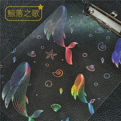 MIRUI Creative Student Laser Starry Sky A4 Clipboard Acrylic File Folder Writing Pads Stationery Gifts School Office Supplies