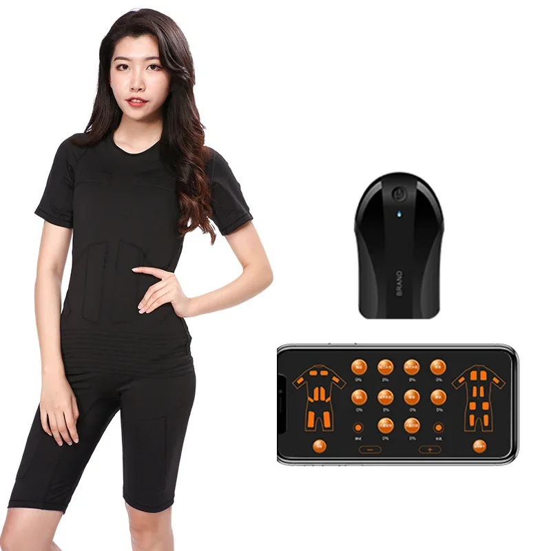 Factory Wholesale Ems Muscle Stimulator Dry Ems Training Suit Portable Fitness Gym Exercise Machine Wireless Ems Suit Home Use