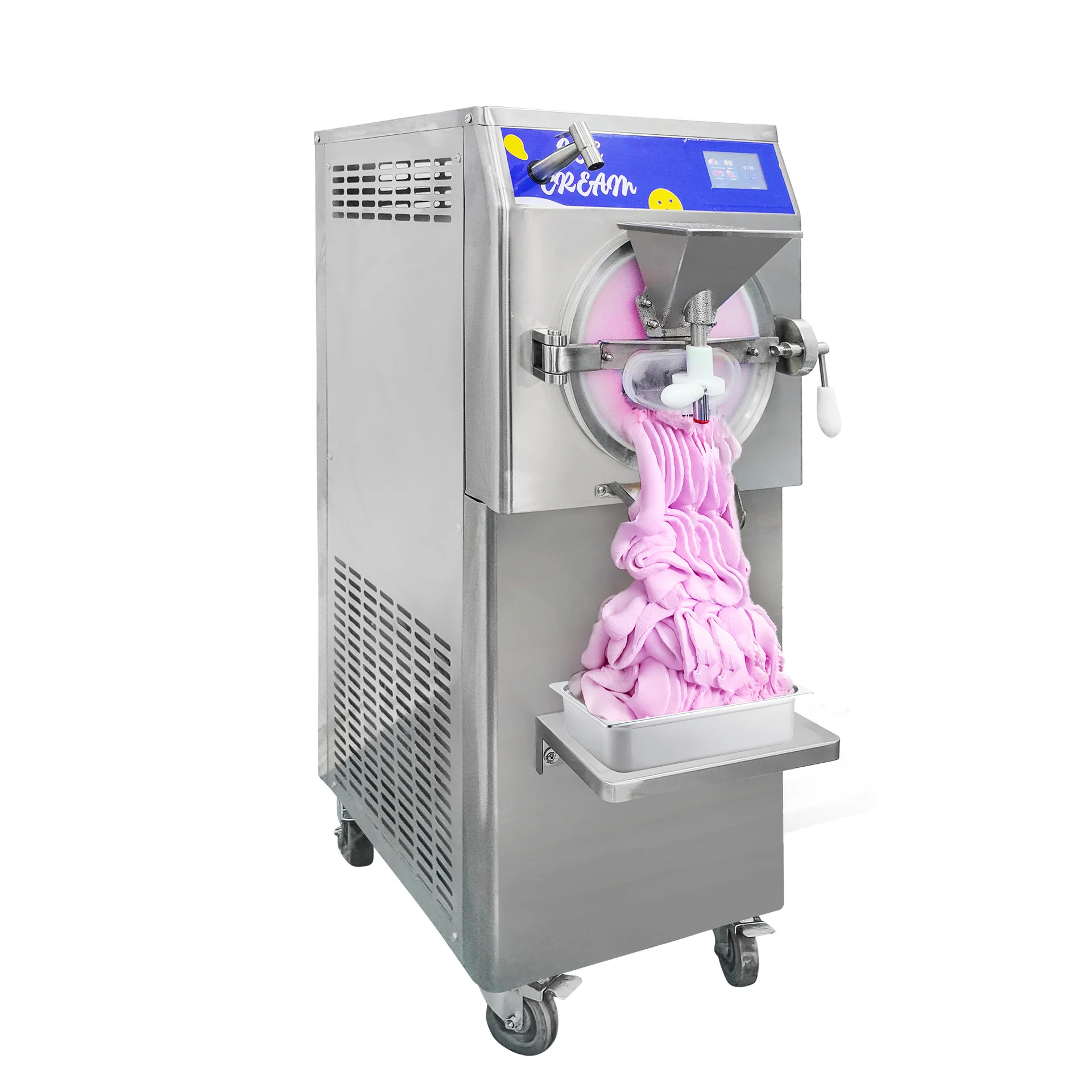 OEM Mvckyi 10 Program 56L/H Artisan Italian Ice Cream Gelato Batch Freezer Commercial American Hard Ice Cream Machine