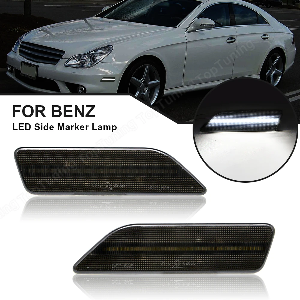 

For Mercedes Benz CLS-Class W219 C219 2006-2011 2PCS Led Bumper Turn Signal Lights Side Marker Lamp OEM#2198200321