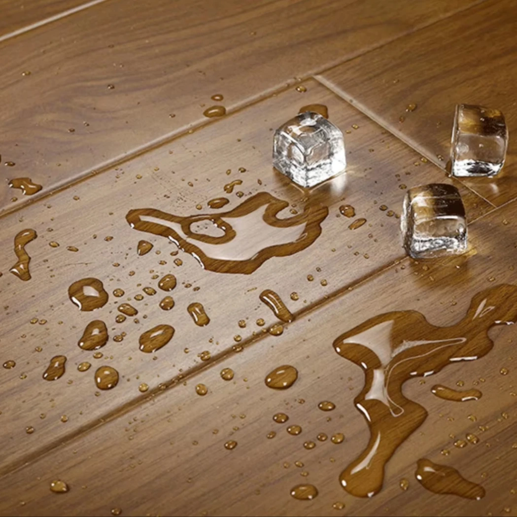 Customized version 10mm smooth MDF kitchen laminate flooring, fire and non-slip flooring