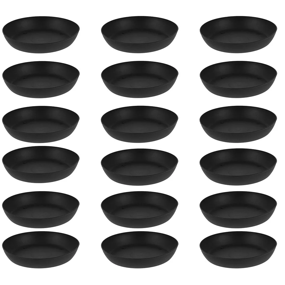 20pcs Plant Saucers Plant Pot Tray Potted Trays Small Saucers Flowerpot Pots Plants Plastic Gardening Flowerpot Base Yard Supply