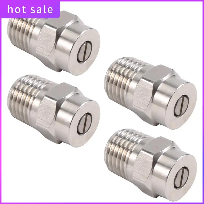 

HGSW-4 Pcs Pressure Washer Surface Cleaner Nozzle Replacement Thread Type Spray Nozzle To Water Broom And Undercarriage Cleaner,