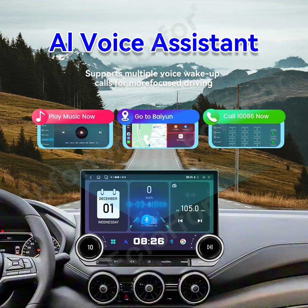 Sleek Advanced 11.5 Inch Android 15 Large HD Touch Wireless CarPlay Android Auto GPS Stereo Head Unit For Nissan Sylphy 2022+