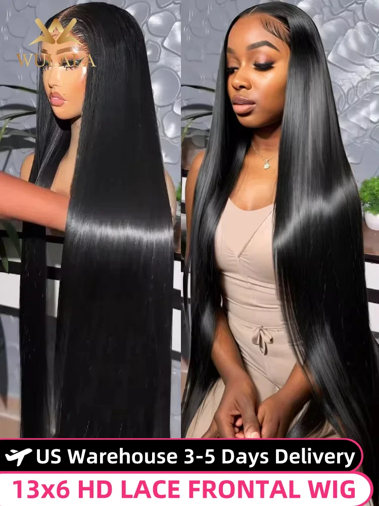 40 Inch Bone Straight 13x4 Lace Front Wigs For Women Human Hair 13x6 Hd Lace Frontal Wig 360 Brazilian Pre Plucked Lace Hair Wig