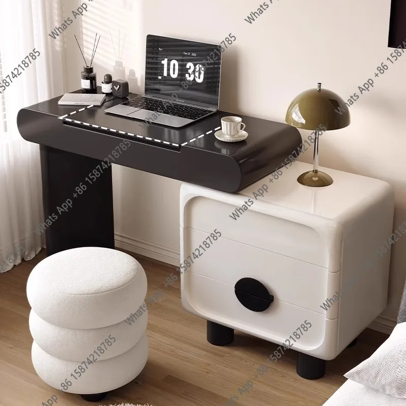 Dresser, chest, integrated bedroom, retro cream style small apartment, clamshell makeup table, premium storage cabinet