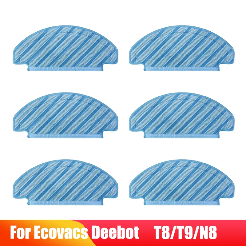 Washable Mop Cloths For ECOVACS DEEBOT OZMO T8 Max T8 AIVI T9 MAX T9 AIVI Robot Vacuum Cleaner Cleaning Cloth Pads Spare Parts