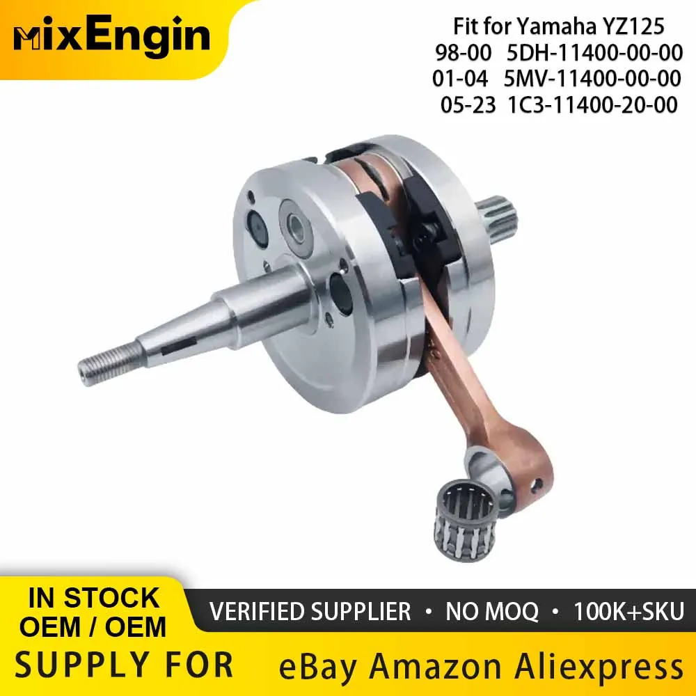 Motor Crankshaft Assembly Fit For Yamaha YZ125 98-00 01-04 05-21 5DH-11400-00-00 Rebuild Conrod Shaft Racing Off-road YZ 125