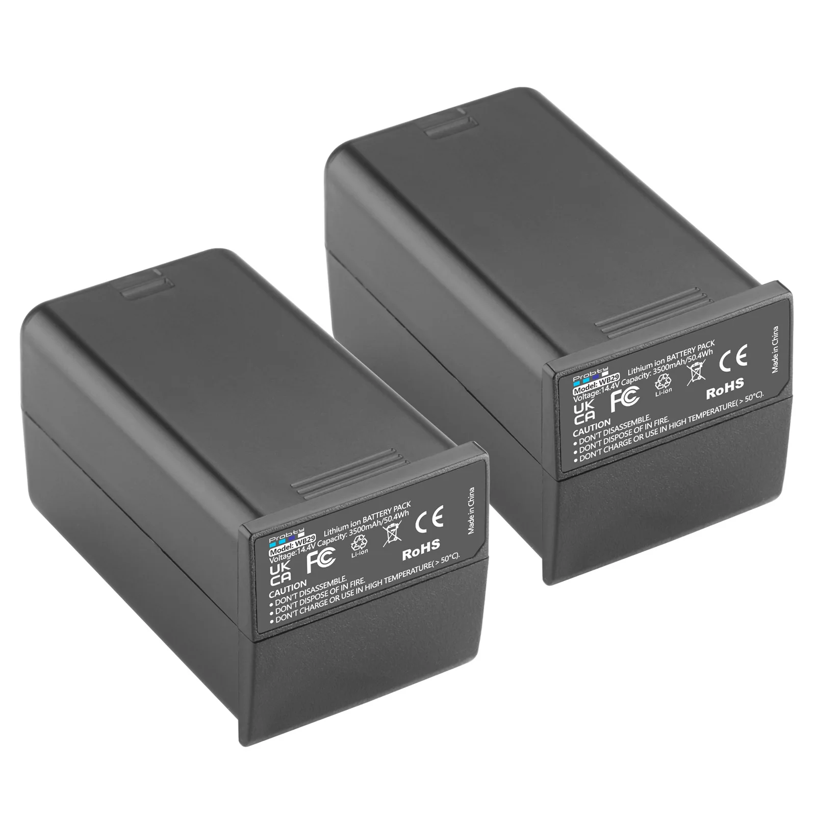 Batería de Repuesto WB29 de 14.4V 2900mAh para Flash de Exteriores Godox AD300Pro AD200Pro NEEWER AD200, Reemplaza WB29A WB29B WB300P