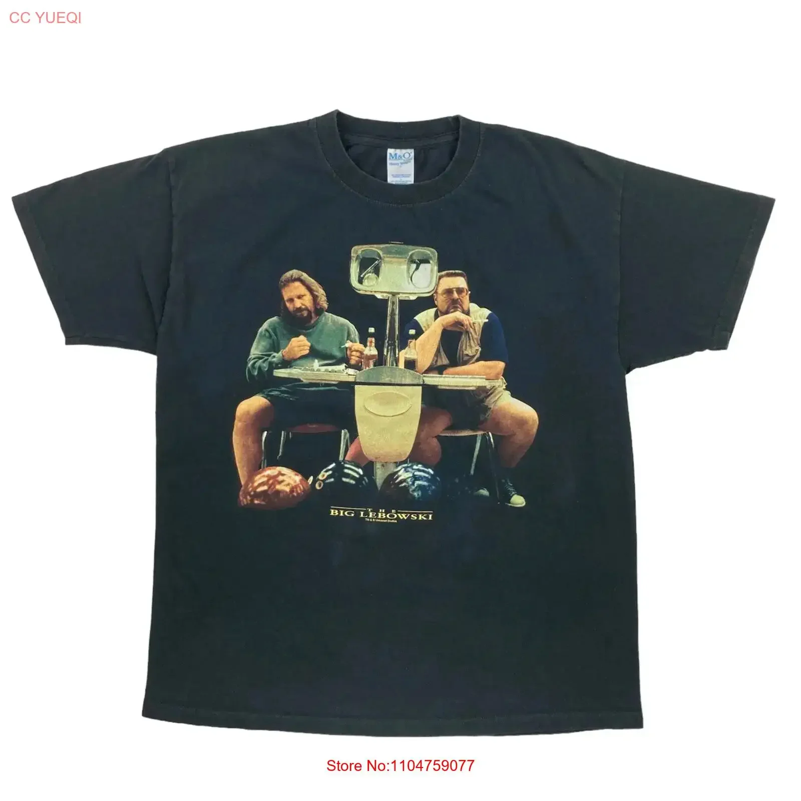 VTG Big Lebowski Movie Promo TV Bowling Jeff Bridges John Goodman T Shirt L Y2K vintage Washed homme Stylish Breathable Casual