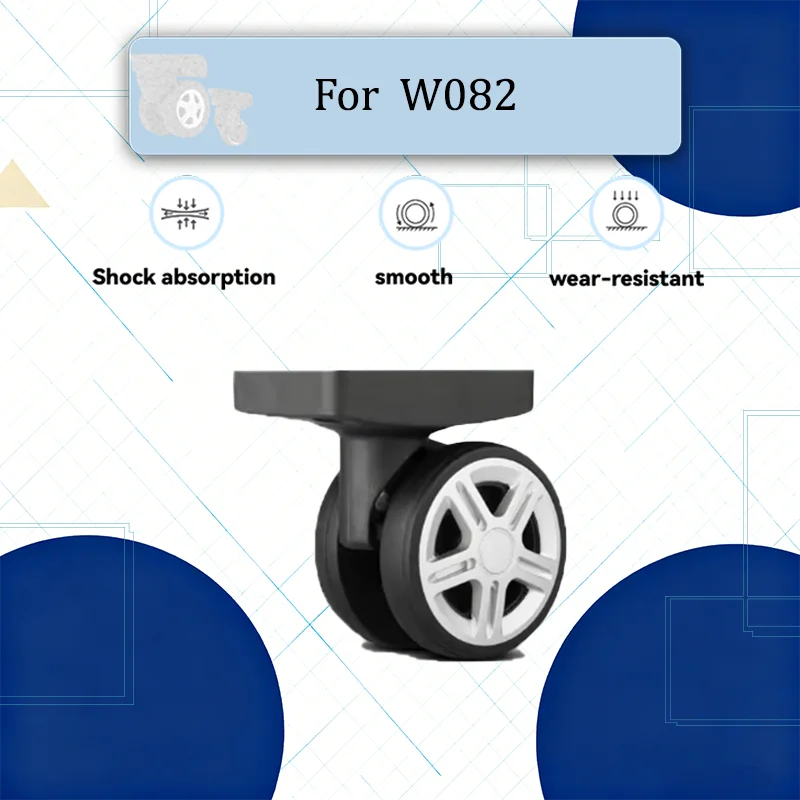 

Износостойкие сменные колеса для багажа W082, вращение на 360 градусов ° Бесшумные поворотные ролики универсального применения для ремонта чемоданов