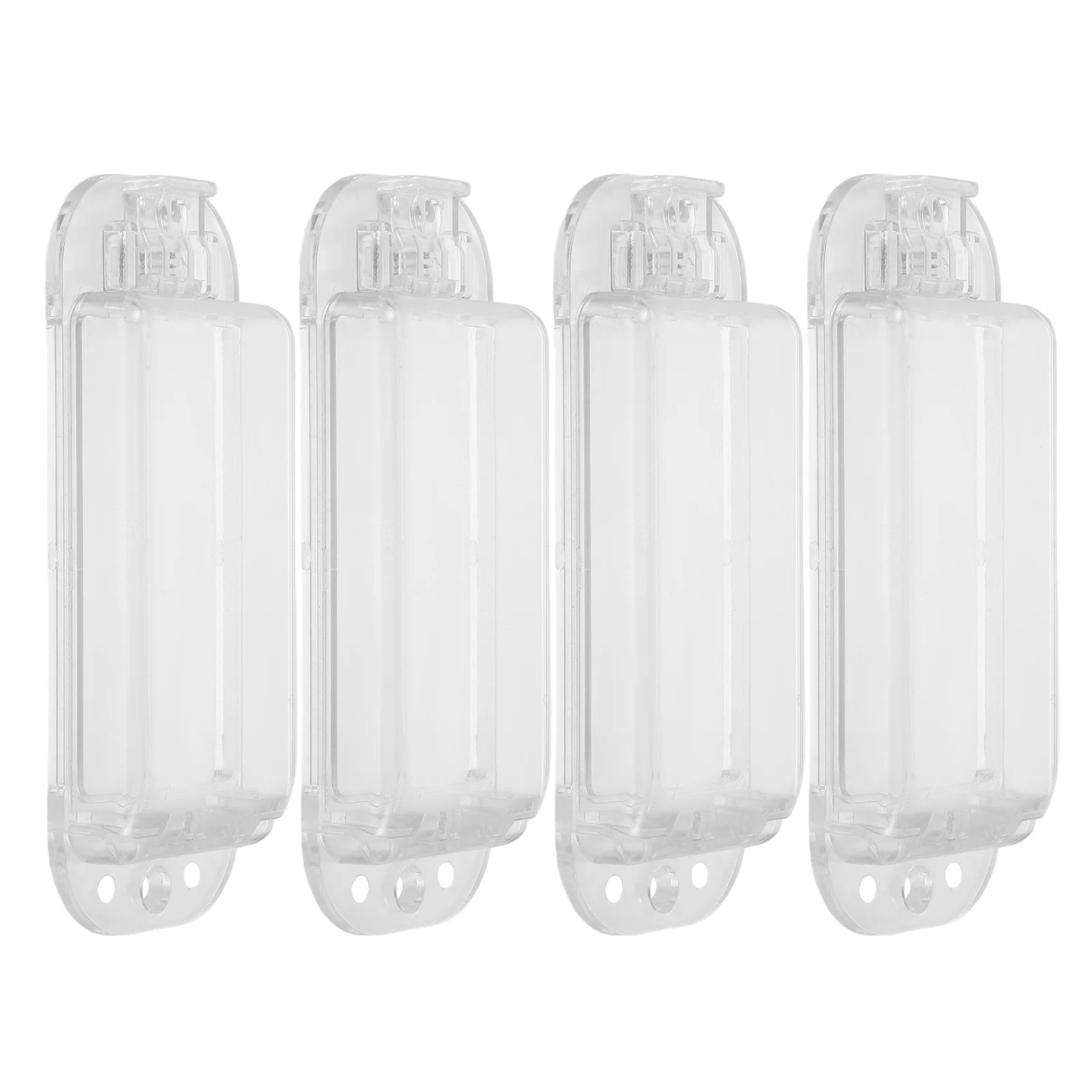 

4pcs Switch Cover: Transparent Rocker Light Switch Protective Plate Child Proof Safety Guard For Kids Pets Waterproof Wall Plate