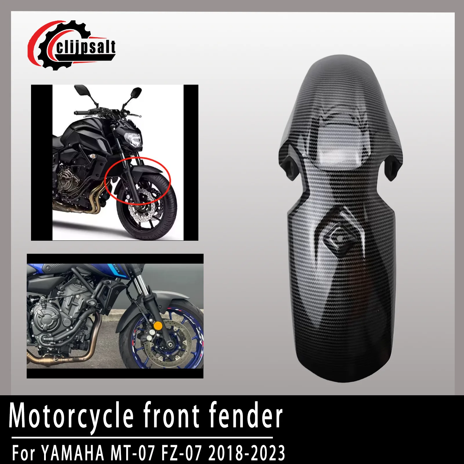 

Motorcycle Front Fender Splash Guard Fender Cover Fairing Kit For Yamaha MT-07 MT07 2018 2019 2020 2021 2022 2023