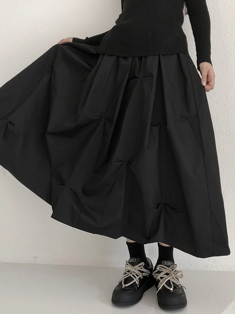 

Women's Skirt Summer New Classic Simple Casual Match Comfortable Breathable Solid Color Large Skirt