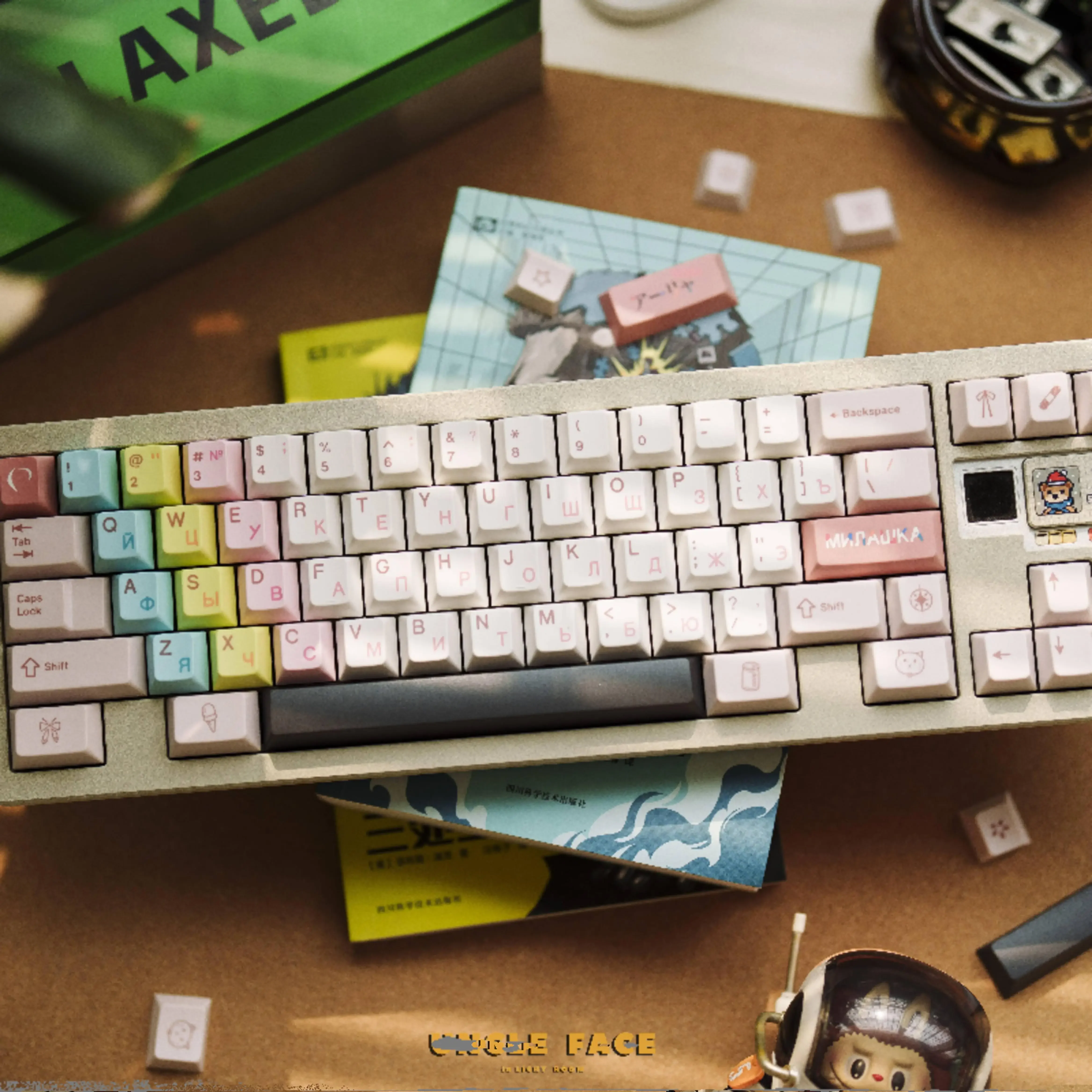 

Ellie Sublimation Original Height Keycaps Magnetic axis Keycaps Cherry Keycaps