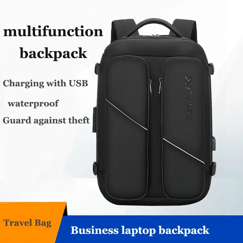 

High-end Men's Business，Laptop Backpack， with USB Charging Waterproof Anti-theft Large Capacity Travel Backpack， School Bag