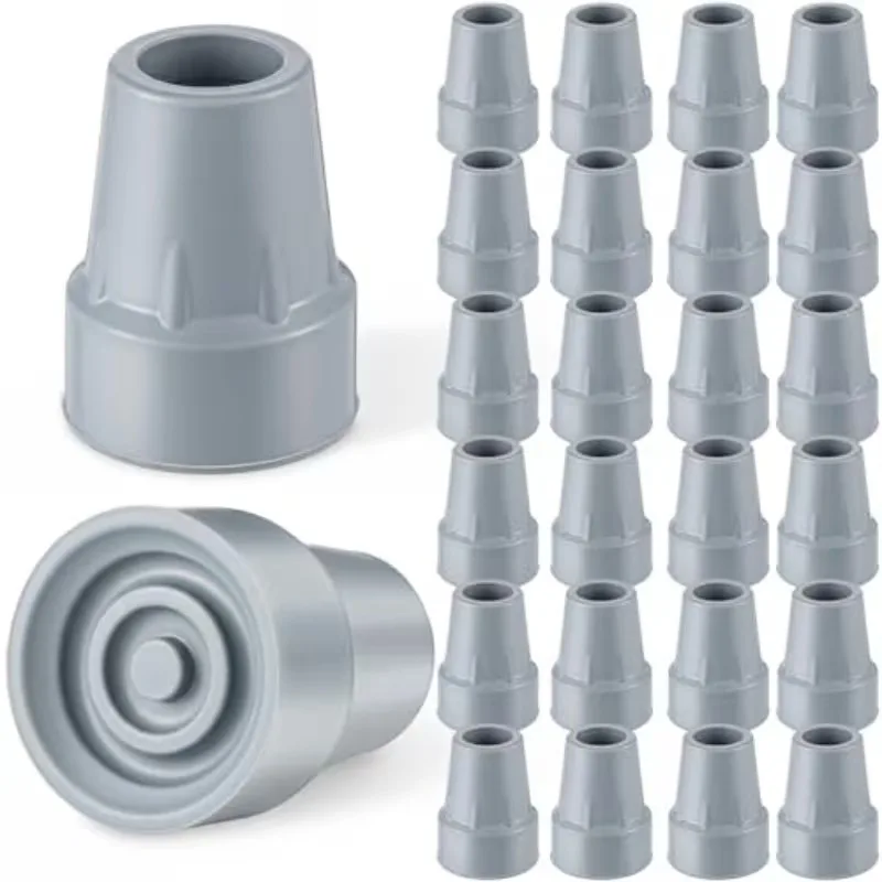 1-20PCS Crutch Rubber Tips Non Slip Quiet Walking Stick Cane Feet for Indoor Hardwood Floor Protection Thick