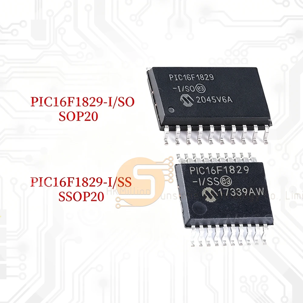 5pcs PIC16F1829-I/SS PIC16F1829-I/SO Brand New and Original