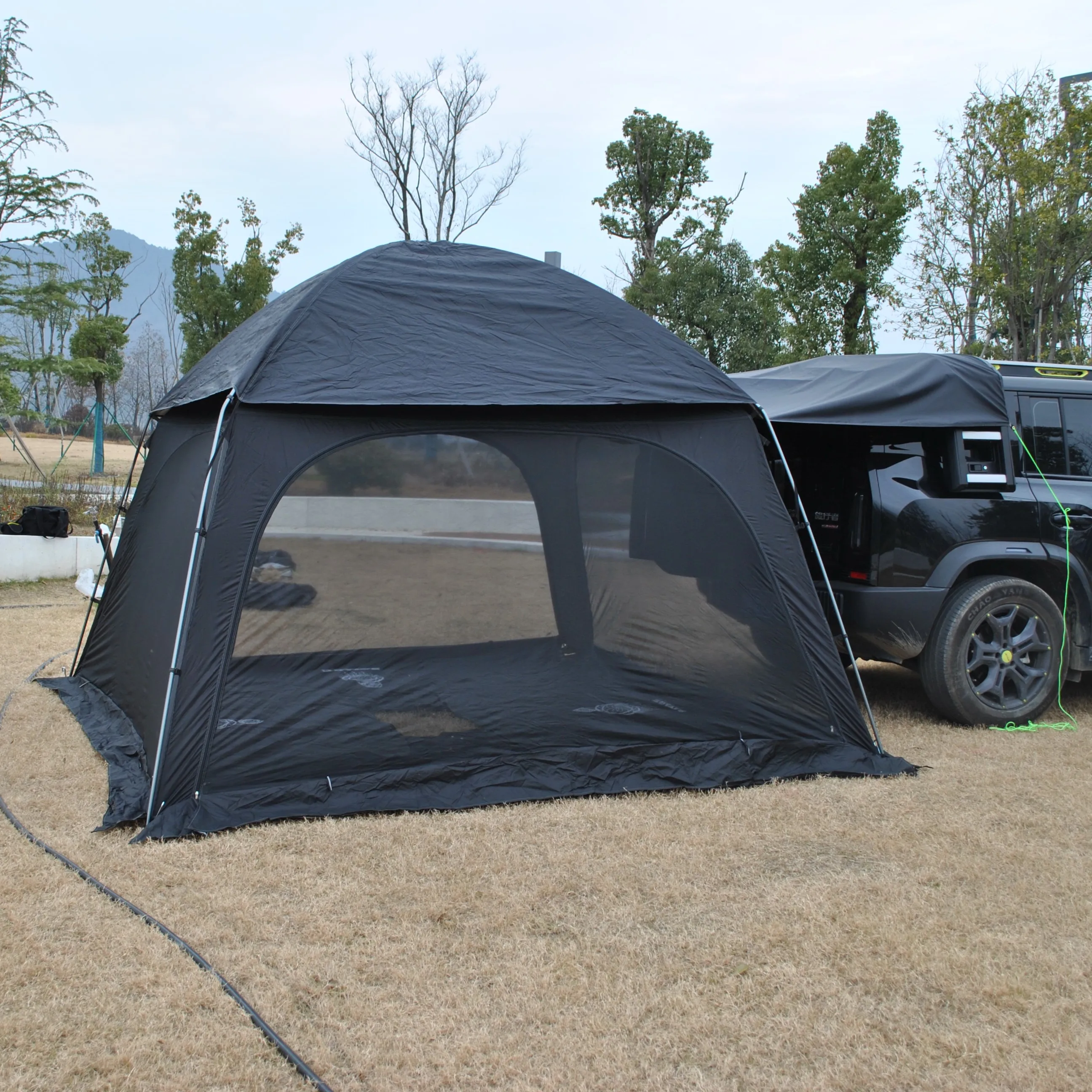 Luxury Large Tent,8 Person Car Camping Tents,Vehicle Attachment Tents Offers Luxurious Experience For Outdoor Events Waterproof