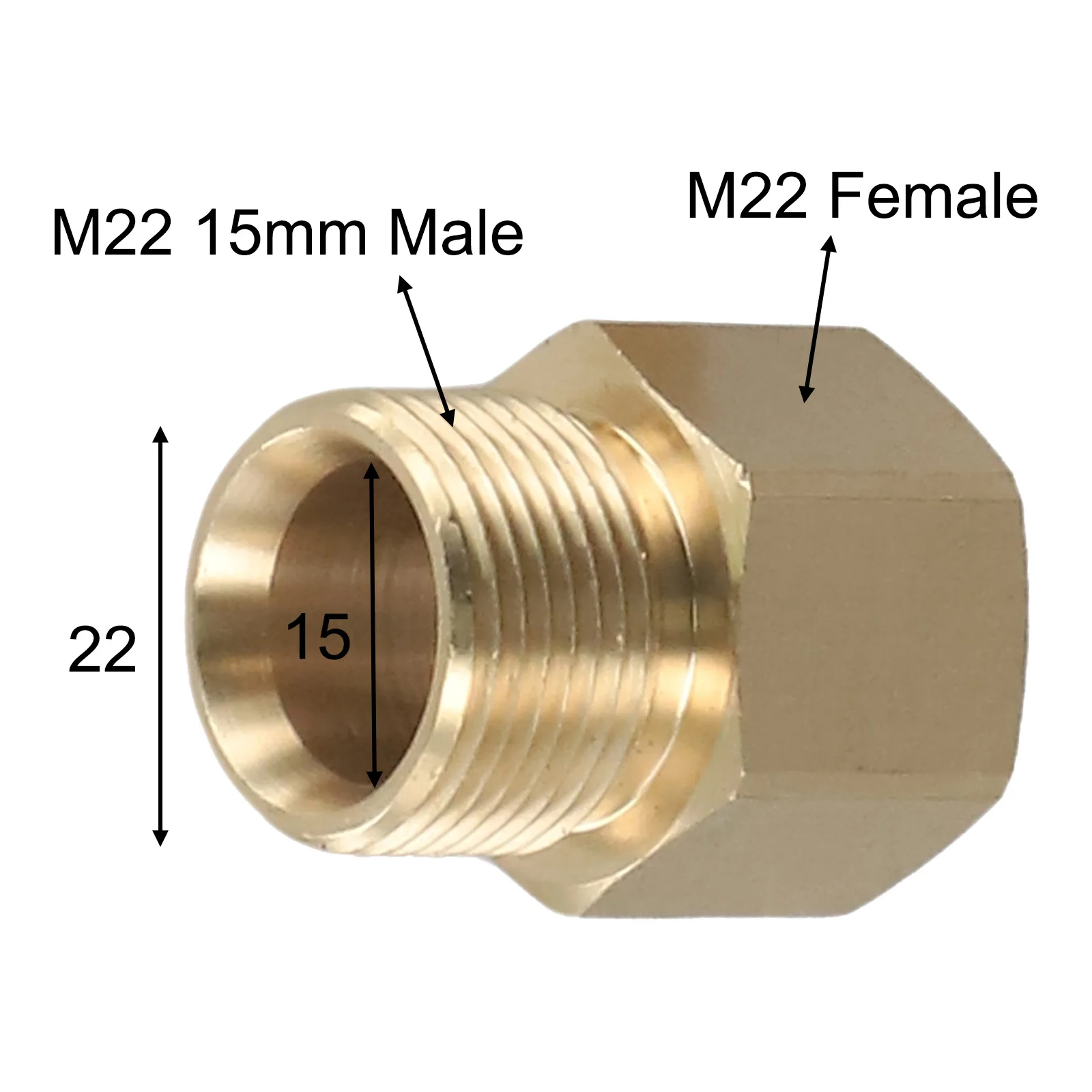 2 قطعة مقرنة متري M22 15 مللي متر ذكر إلى M22 14 مللي متر غسالة الضغط محول خرطوم الموضوع تركيب موصل اكسسوارات المطبخ الحمام