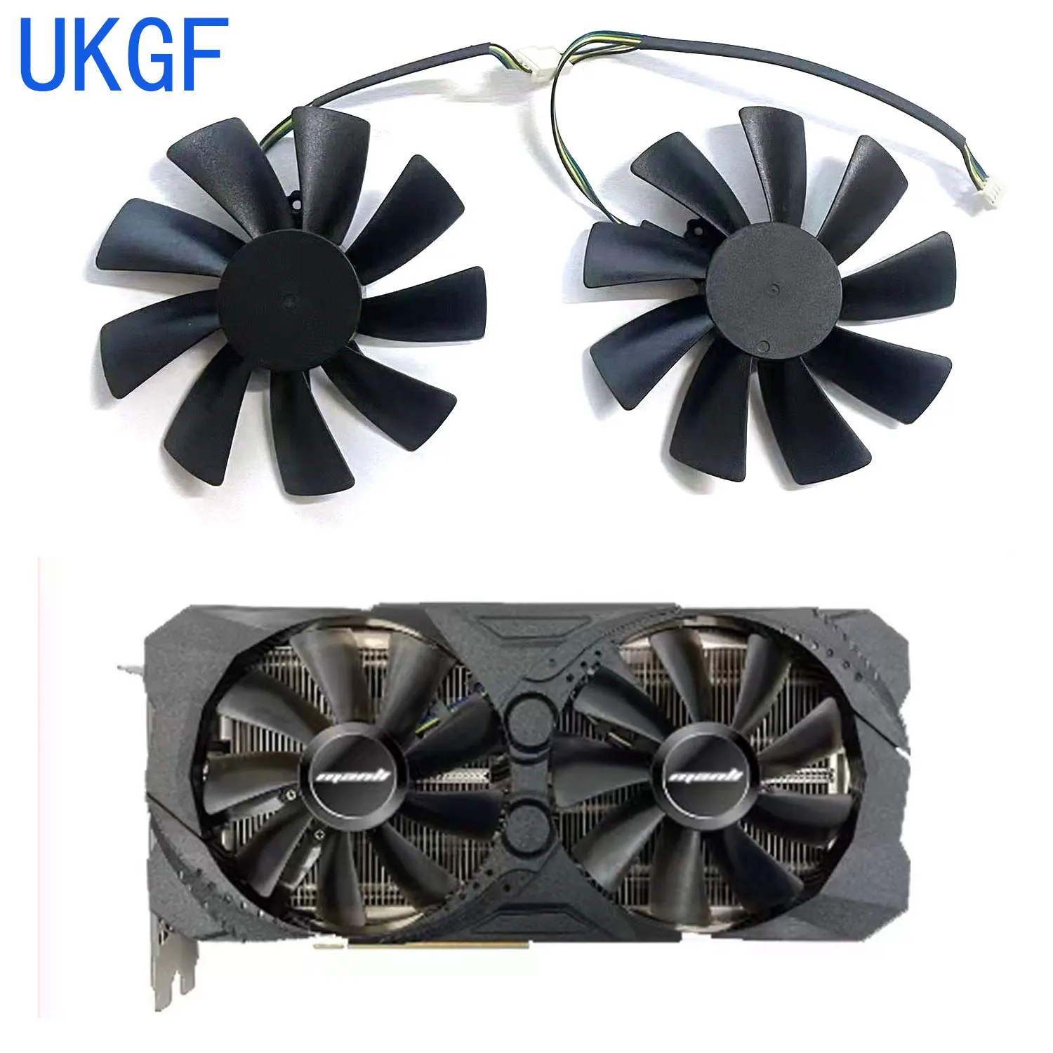 

100MM For Manli RTX 3070 8GB For PNY GeForce RTX3070 UPRISING Dual Graphics Card Cooler Fan