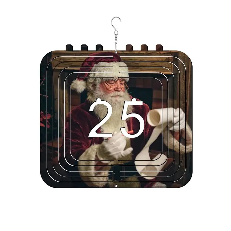 

HITL 6Pack 10Inch Sublimation Wind Spinners Blanks Hanging Wind Spinners for Christmas 25 Garden Decoration