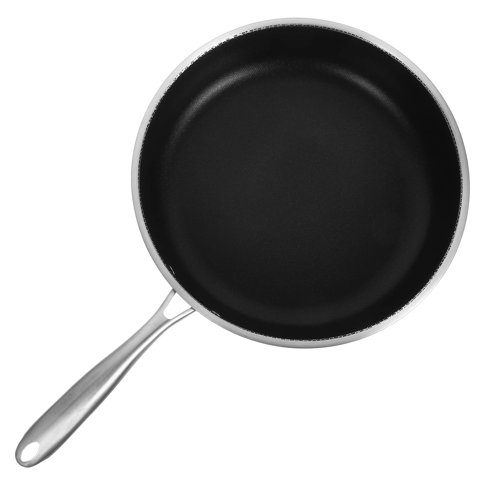 

Honeycomb Frying Pan Stainless Steel Non Stick Egg Pan for Cooking Breakfast Lightweight Anti Scratch Gas Electric Induction