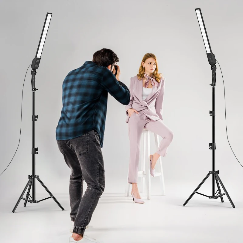 Photography Studio LED Light Battery Powered Handheld Wand Video Light ,Adjustable Light Kit With Tripod Stand For Photo MS-40L