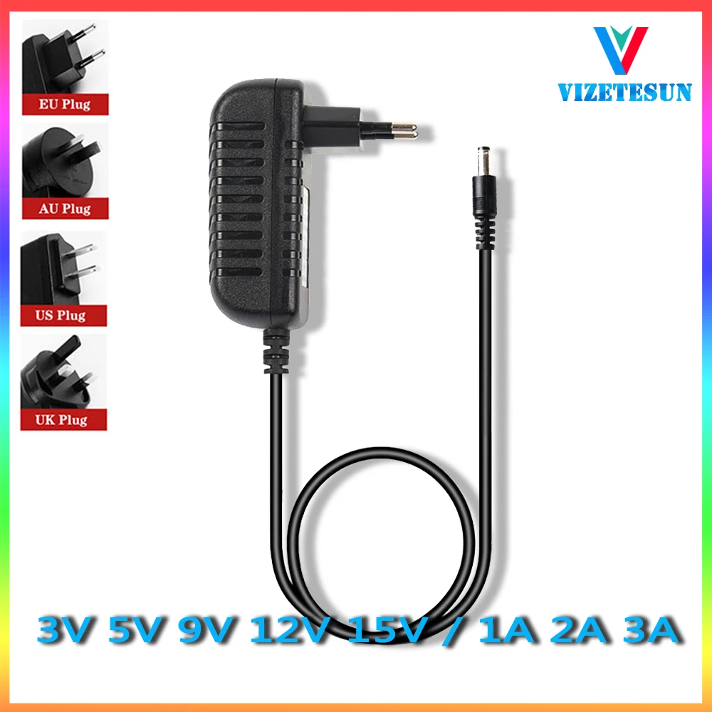 3V 5V 9V 12V 15V 1A 2A 3A Power Adapter Audio Charging Set Top Box Router Light Cat WIFI Power Cord